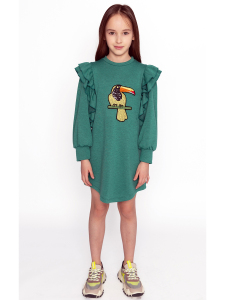 Papağan İşlemeli Elbise - SheShe