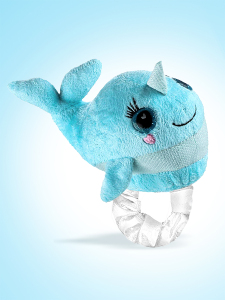 Parlak Gözlü Peluş Mavi Balina Bileklik - 2