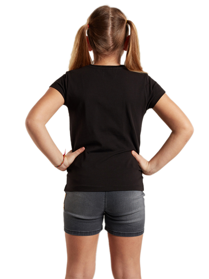 Party Kız Çocuk T-shirt Denim Şort Takım - 2