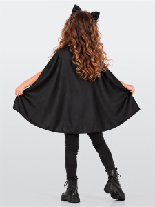 Party Spider Halloween Girl Black Cloak - 2