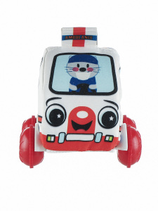 Peluş Ambulans Bebek Oyuncağı Araba - 1