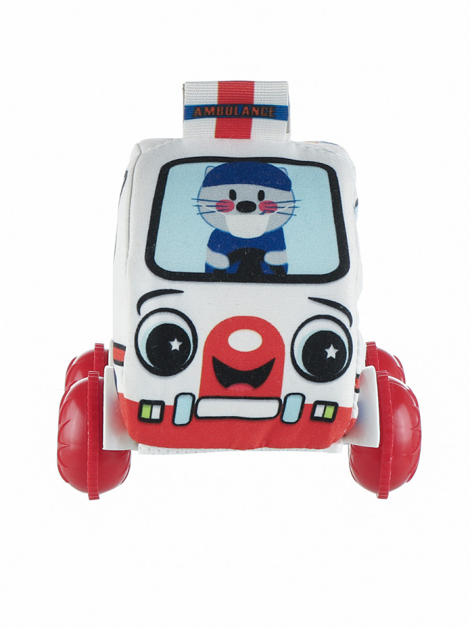Peluş Ambulans Bebek Oyuncağı Araba - 2
