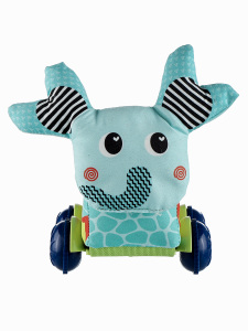 Peluş Fil Bebek Oyuncağı Araba - 2