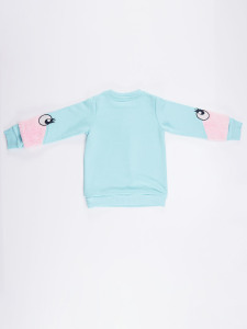 Peluş Kollu Kız Sweatshirt - 4