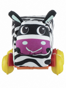 Peluş Zebra Bebek Oyuncağı Araba - 1