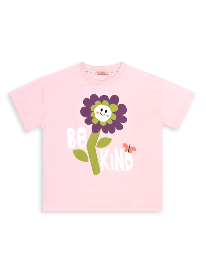 Kız Çocuk Takım Çiçekli T-shirt Tayt İlkbahar Yaz 3-10 Yaş - 7