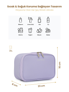 Pembe Organizer Mama ve Atıştırmalık Çantası - 2