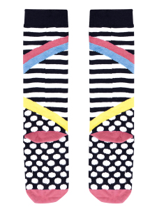 Siyah Perçem Kız Çocuk Uzun Kollu Elbise ve Çorap - 8