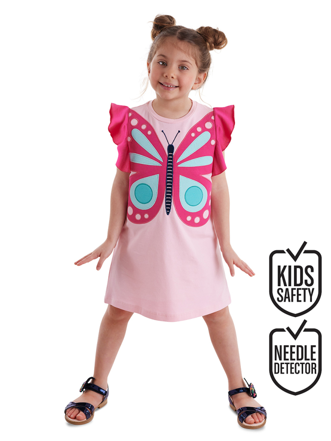 Pink Butterfly Dress - 1