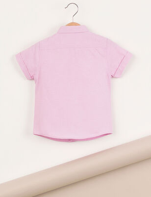 Pink Dokuma Erkek Çocuk Gömlek