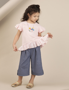 Pink Dotted Top - Ollie&Olla