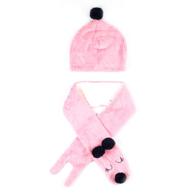 Pinky Hat&Scarf Set