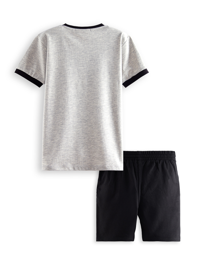 Pirate Boy Grey T-shirt&Shorts Set - 4