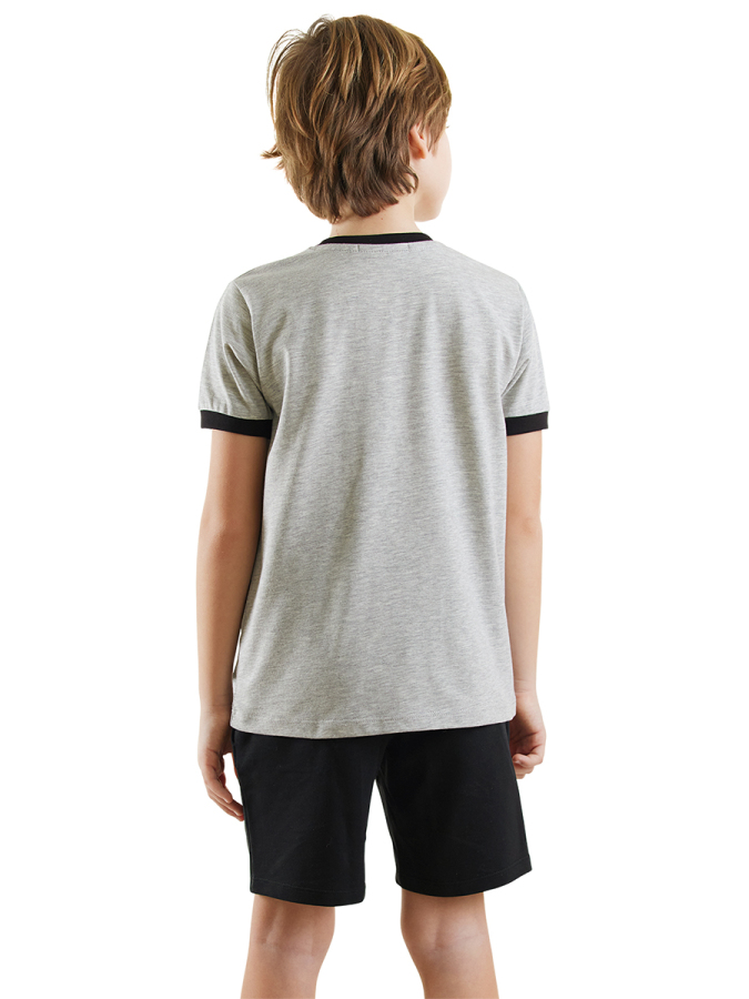 Pirate Boy Grey T-shirt&Shorts Set - 2