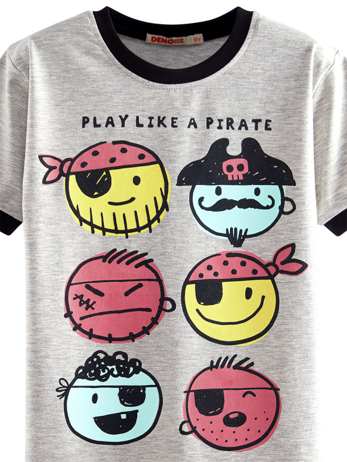 Pirate Erkek Çocuk T-shirt Şort Takım - 5
