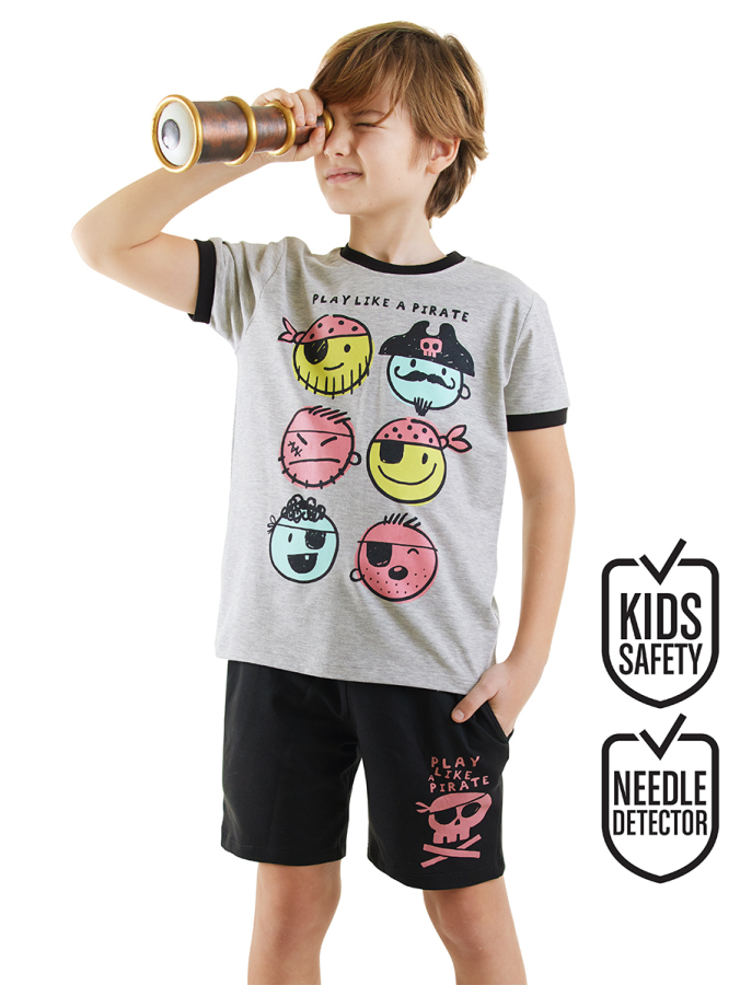 Pirate Erkek Çocuk T-shirt Şort Takım - 1