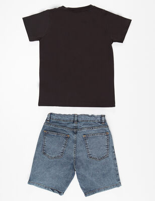 Pirates Jean Shorts Set - 4