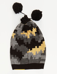 Pixel Camo Knitted Boy Hat - Thumbnail