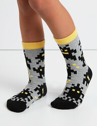 Pixel Erkek Çocuk Çorap 2'li Takım - Thumbnail