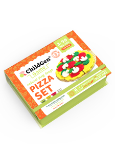 Pizza Sahneli Oyun Hamuru Kutusu - Childgen