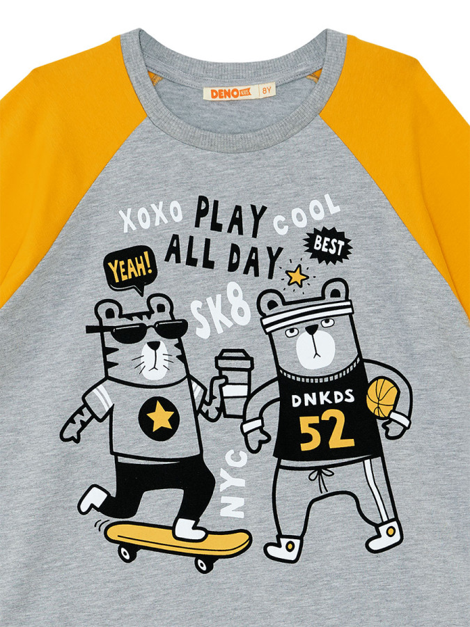 Play Allday Erkek Çocuk T-shirt Eşofman Altı Takım - 10