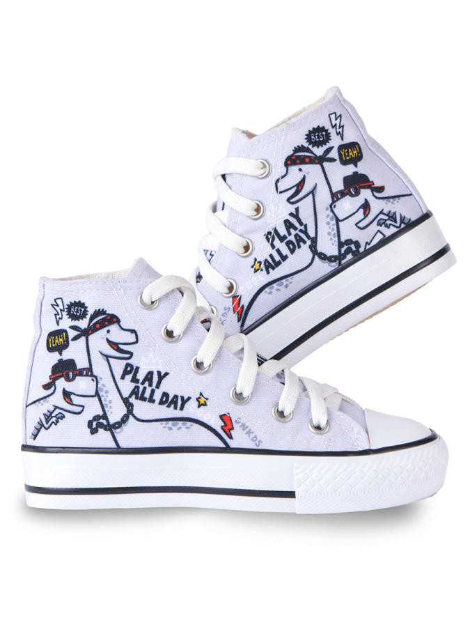 Play Allday High Top Boy Grey Sneakers - 2