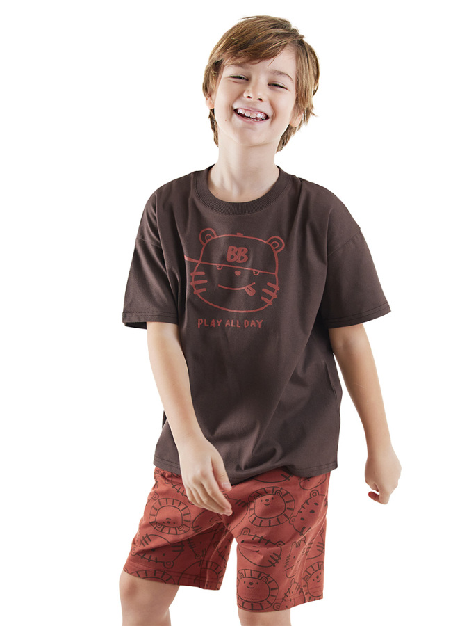 Play Erkek Çocuk Basic T-shirt Şort Takım - 1