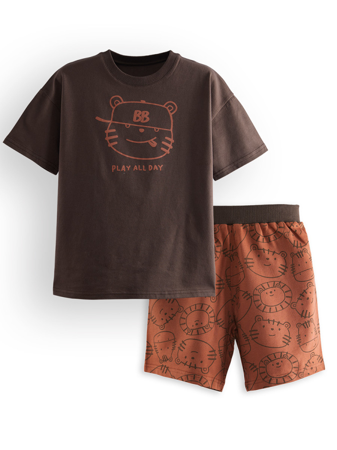 Play Erkek Çocuk Basic T-shirt Şort Takım - 3