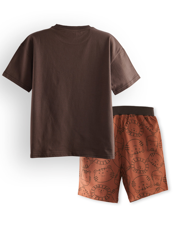 Play Erkek Çocuk Basic T-shirt Şort Takım - 5