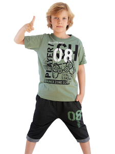 Player 8 Erkek Çocuk Yazlık T-shirt Kapri Şort Takım - MSHB&G