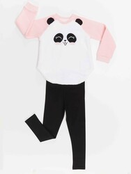 Plush Panda Sweatshirt&Leggings Set - Thumbnail