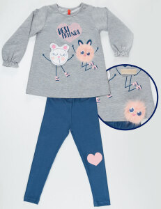 Pom Pom Friends Tunic+Leggings Set - 3