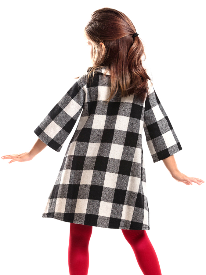 Pompom Checked Dress - 2