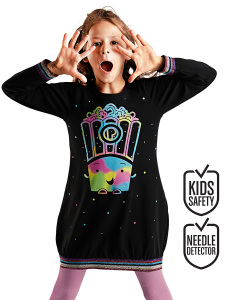 Popcorn Black Queen Dress - 6