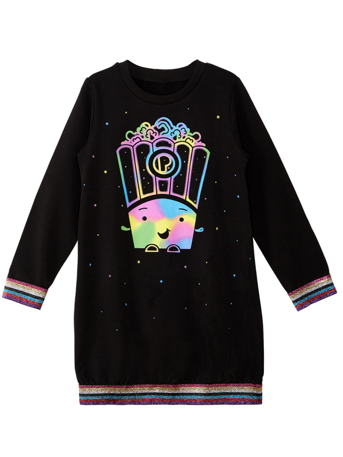 Popcorn Black Queen Dress - 8