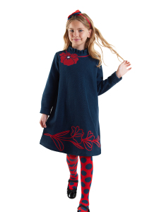 Poppy Girl Navy Blue Dress - 1