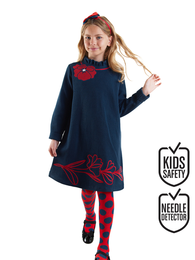 Poppy Girl Navy Blue Dress - 1