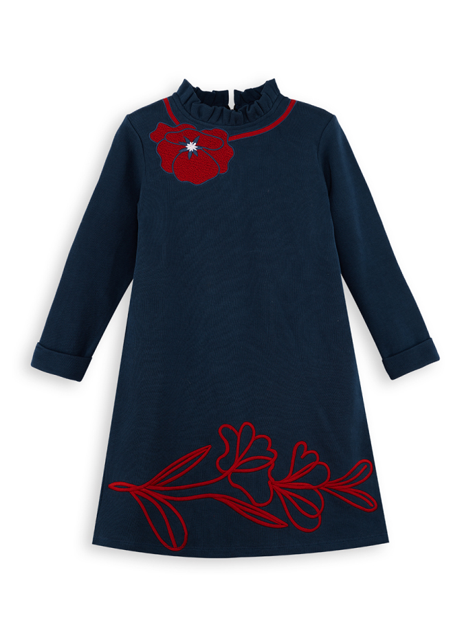 Poppy Girl Navy Blue Dress - 3
