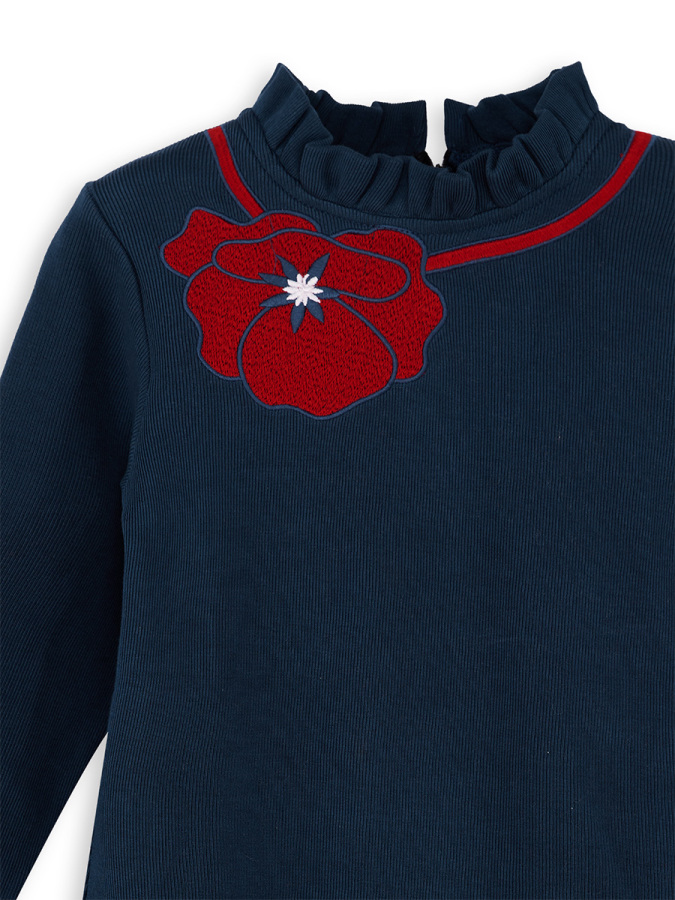 Poppy Girl Navy Blue Dress - 5