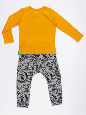 Pow Dino Boy T-shirt&Pants Set