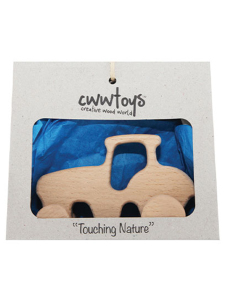 Pratik Traktör Ahşap Oyuncak, Masif Kayın Ağacı, 18 Ay+ - CwwToys