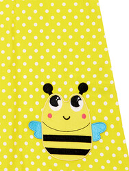Puanlı Arılar Kız Çocuk Elbise - Thumbnail