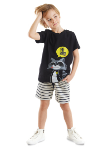 Raccoon Boy T-shirt&Shorts Set - Denokids