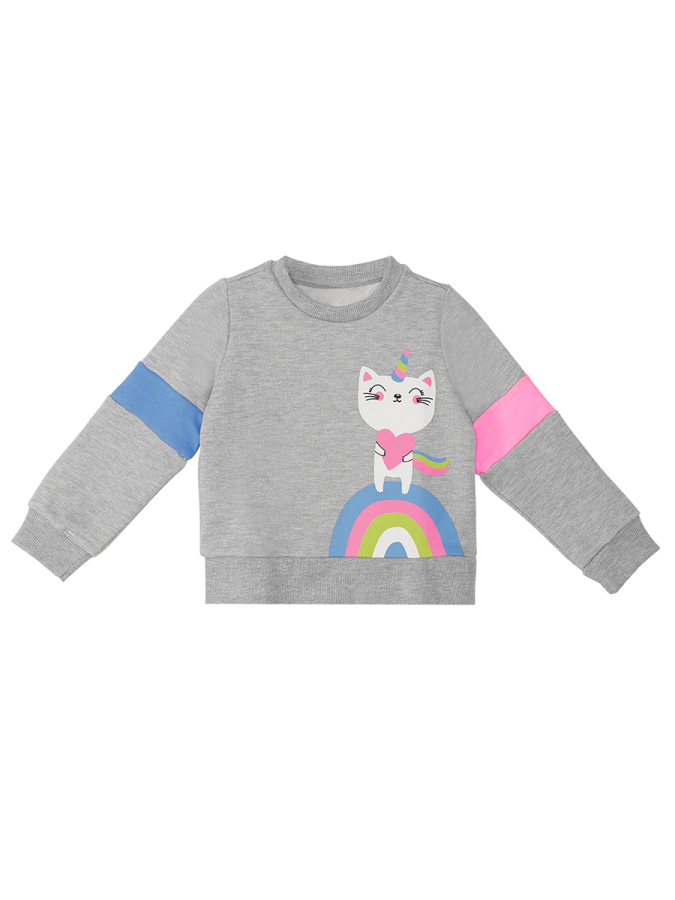 Rainbow Cat Kız Çocuk Kışlık Alt-Üst Eşofman Takım - 6