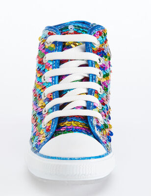 Rainbow Sequined Sneakers