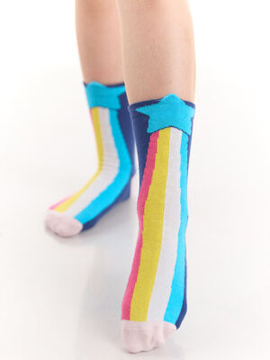 Rainbow Star Kız Çocuk 2li Soket Çorap Takım