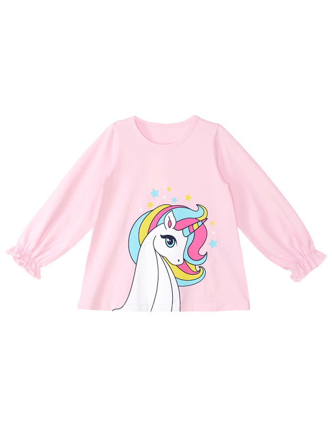 Rainbow Star Kız Çocuk T-shirt Tunik Tayt Takım - 5