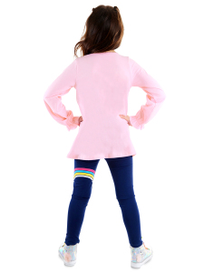 Rainbow Star Kız Çocuk T-shirt Tunik Tayt Takım - 2