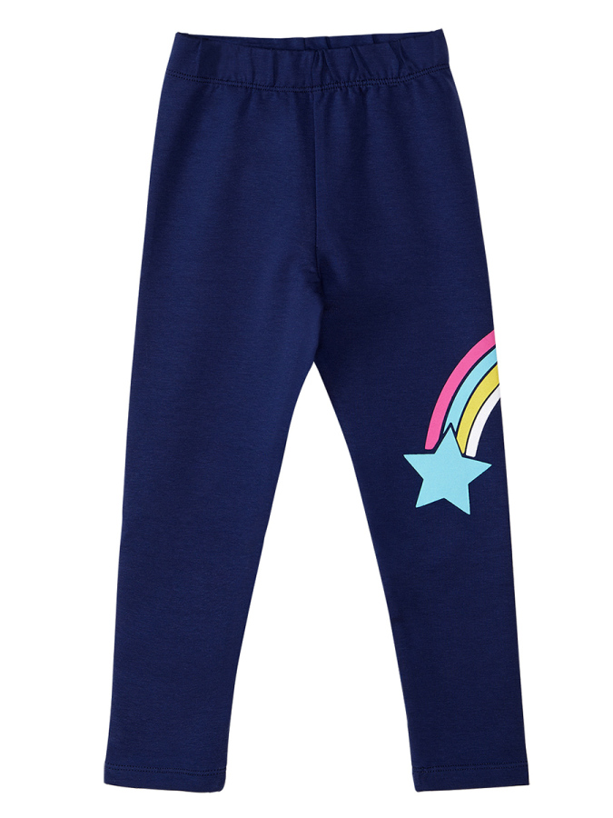 Rainbow Star Kız Çocuk T-shirt Tunik Tayt Takım - 6