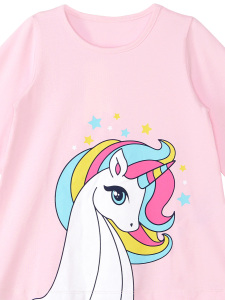 Rainbow Star Kız Çocuk T-shirt Tunik Tayt Takım - 8